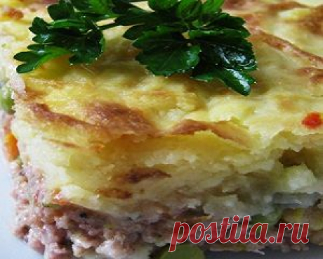 Запеканка из кабачков с фаршем