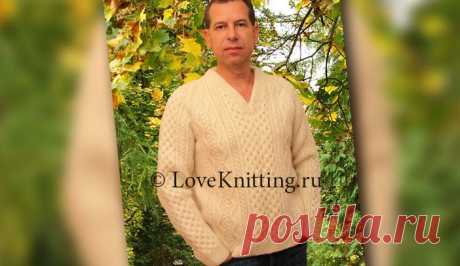 Пуловер из шерсти | Loveknitting.ru