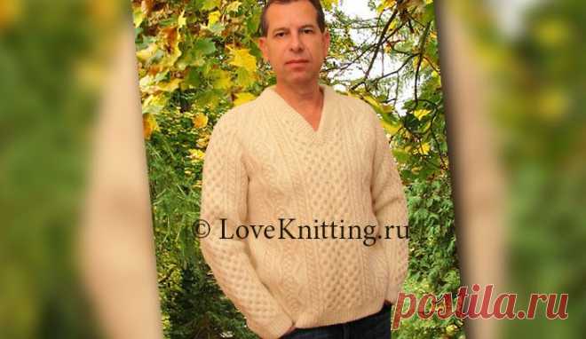 Пуловер из шерсти | Loveknitting.ru