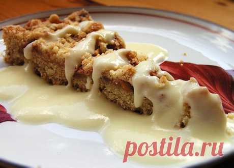 Песочный пирог с яблоками &amp;#8212; рецепт - Онлайн-меню - рецепты с фото