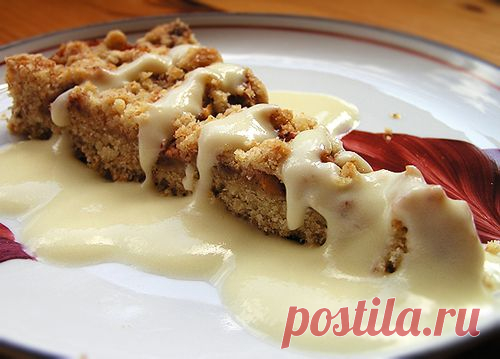 Песочный пирог с яблоками &#8212; рецепт - Онлайн-меню - рецепты с фото