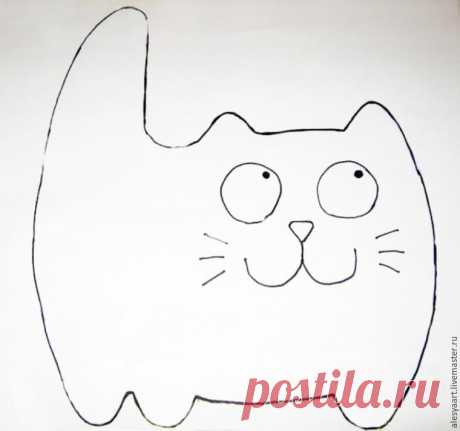 Шьем котика из фетра - Ярмарка Мастеров - ручная работа, handmade