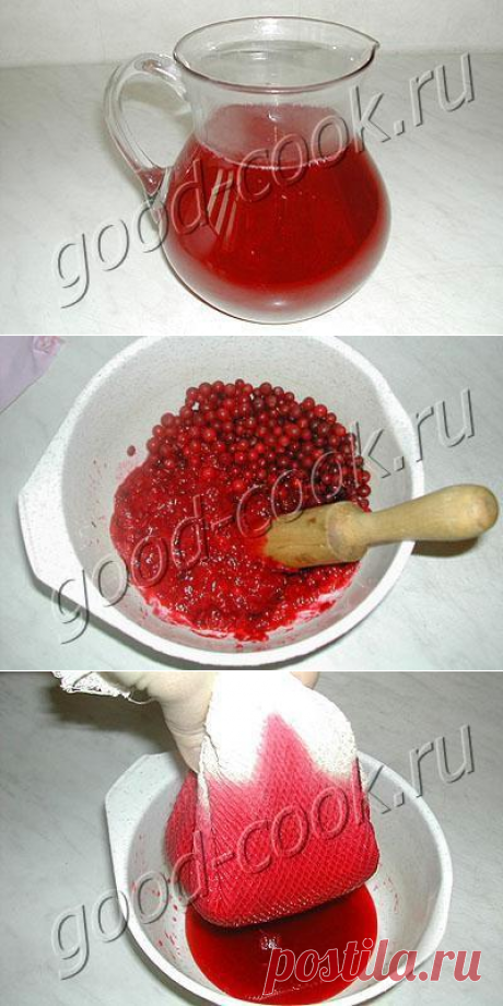 клюквенный морс, рецепт приготовления