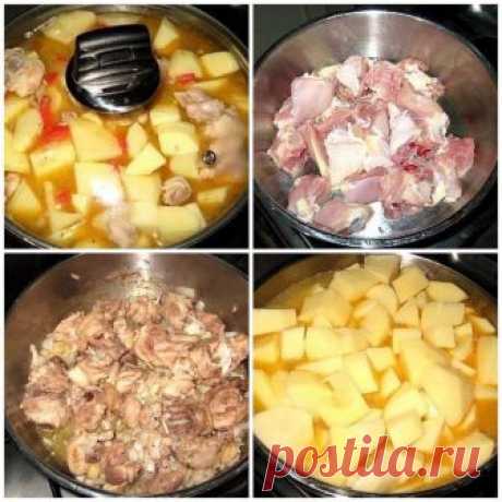 Получается очень вкусно! Проверенно всей семьей и не раз! 
ЖАРКОЕ ПО-ДОМАШНЕМУ 
Нам необходимо: - 2 окорочка - лук -морковь - картофель - мука 
Готовим: 
1. Курицу порезать средне (у меня было 2 окорочка)
Показать полностью…