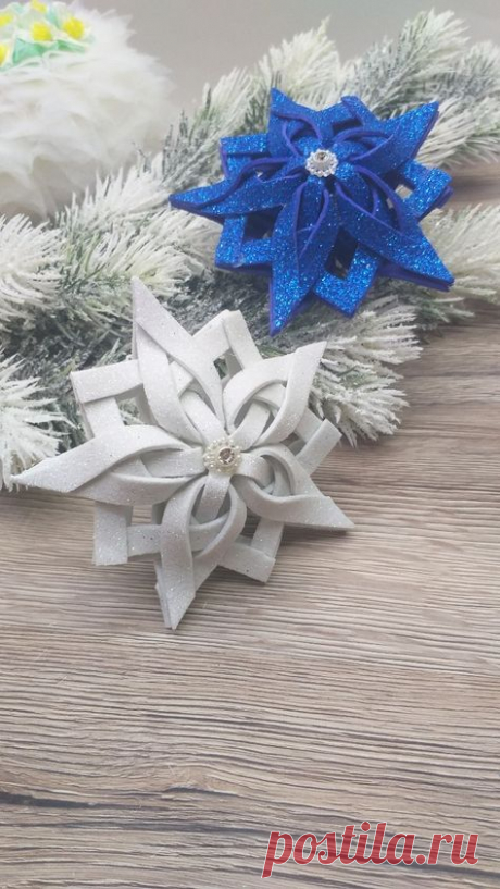 3D Snowflake | Christmas Decoration | Christmas Crafts Idea | 3D Paper Snowflakes DIY