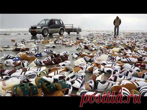 КАЖДЫЙ день уборщик на пляже НАХОДИЛ НОВЫЕ КРОССОВКИ на берегу ОКЕАНА.... - YouTube