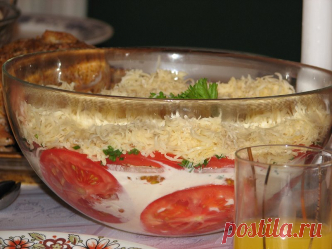 Помидоры под шубой / Овощные закуски / TVCook: пошаговые рецепты с фото