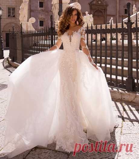 Свадебные платья 2019-2020: топ-10 трендов свадебной моды, тенденции и тренды свадебных платьев | GlamAdvice