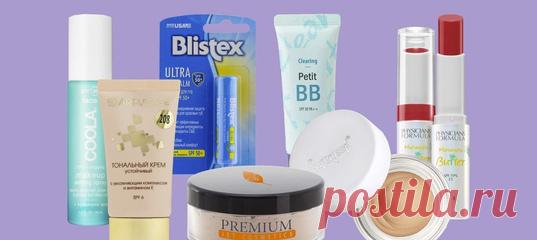 Праймер, тональные средства, помада и даже тени.