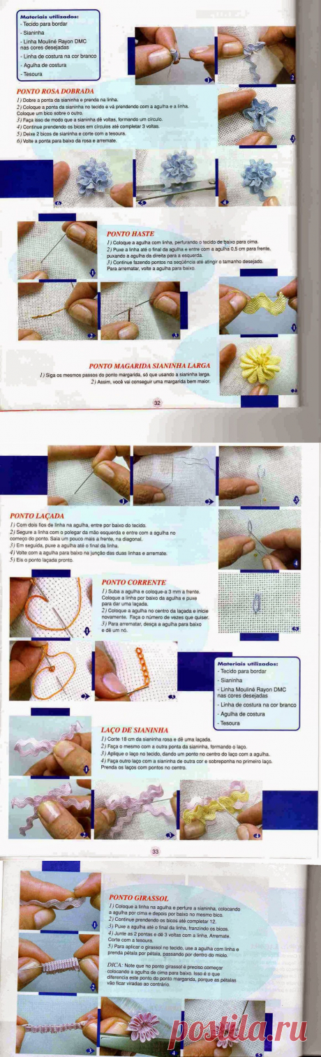 Artesanato com amor...by Lu Guimarães: Revista Bordados em Sianinha n 2