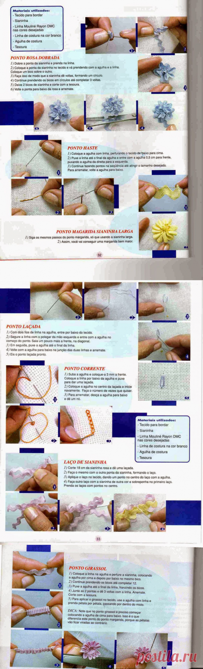 Artesanato com amor...by Lu Guimarães: Revista Bordados em Sianinha n 2