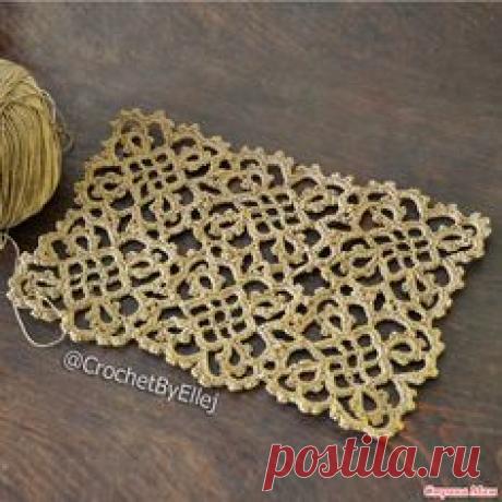 Безотрывное вязание мотивов для платья "Загадочная Бразильянка" • Мастер-класс в ролике