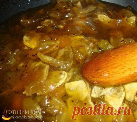 Варенье из яблок и киви
