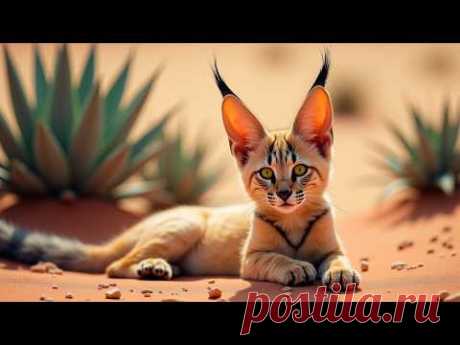 Кот, который НЕ ОСТАВЛЯЕТ следов, НЕ ПЬЁТ воду, ЛАЕТ и поедает САМЫХ ЯДОВИТЫХ обитателей пустыни!