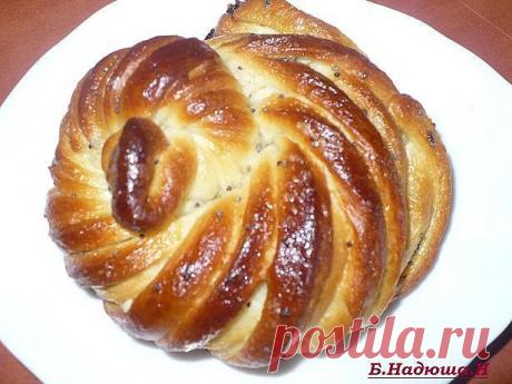 Крученые плюшки (способы формовки плюшки - пошагово).