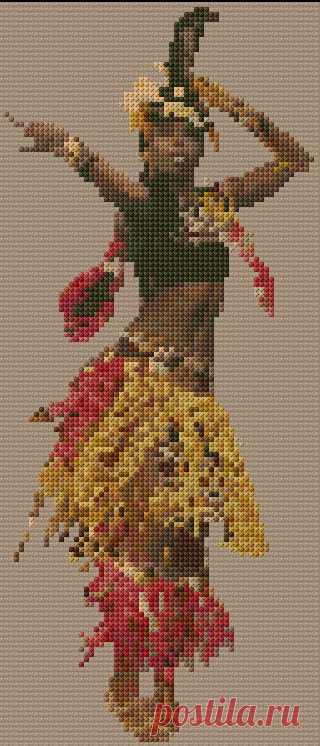 Cross Stitch | African Dancer xstitch Chart | Design