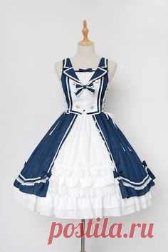 Neverland Lolita -The Heart of Ocean- Sailor Style Lolita Jumper Dress