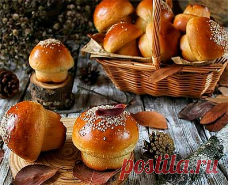 Пирожки грибочки с грибной начинкой: