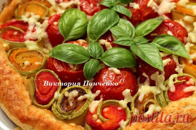 ПИРОГ-ПЕРЕВЕРТЫШ С ОВОЩНЫМИ РУЛЕТИКАМИ