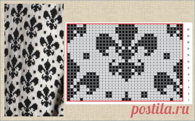 30 схем жаккардовых паттернов для вязания спицами сплошного жаккардового полотна | МНЕ ИНТЕРЕСНО | Яндекс Дзен
