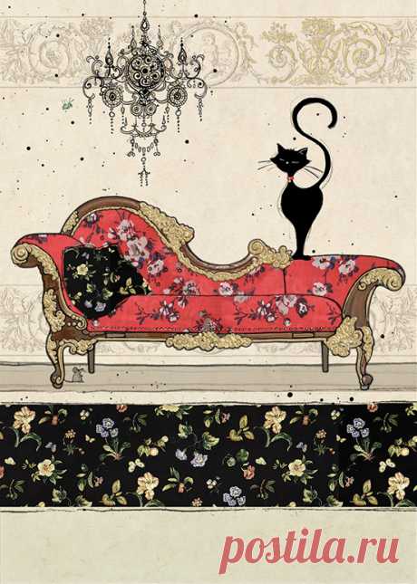 Кошка- это тот же лев, лишь размером поизящней! Jane Crowther/Джейн Кроутер.