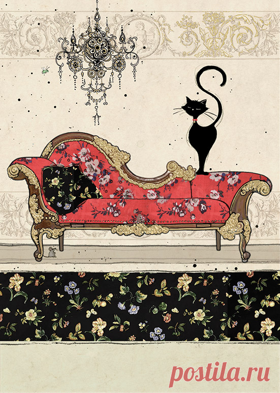 Кошка- это тот же лев, лишь размером поизящней! Jane Crowther/Джейн Кроутер.