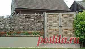 Плетеный забор, картинки | Дача - впрок