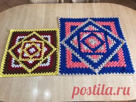 Tuto granny infini au crochet - YouTube