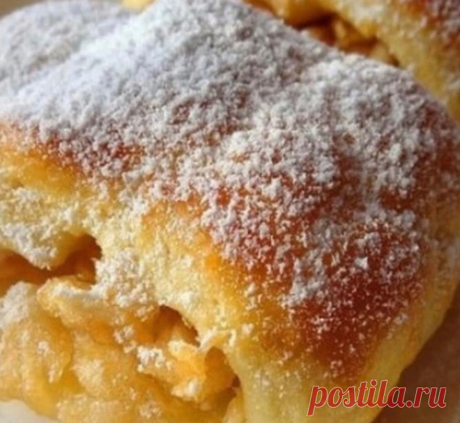 рулетики с яблоками на скорую руку.