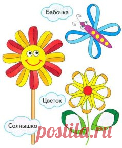 Делаем поделки с детьми из бумажных ленточек