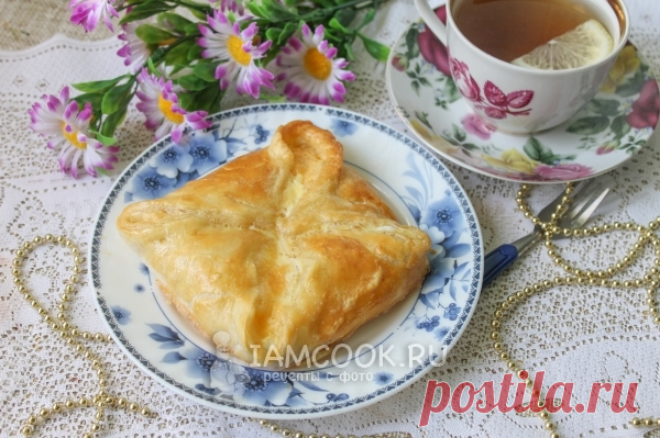 Хачапури с сыром (из слоеного теста) — рецепт с фото пошагово + отзывы