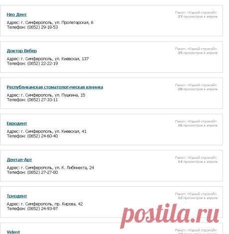 Стоматологические клиники Симферополя