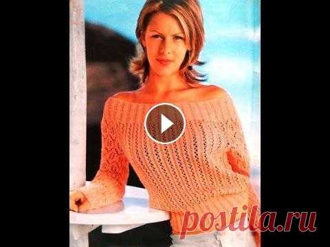 Летний Ажурный пуловер Обзор Схемы вязания #ВязаниеВяжемСами# Для вашего удобного просмотра, все детали вязания разделены по времени Нажмите ЕЩЁ.... Выберите нужный момент и перейдите по указан...