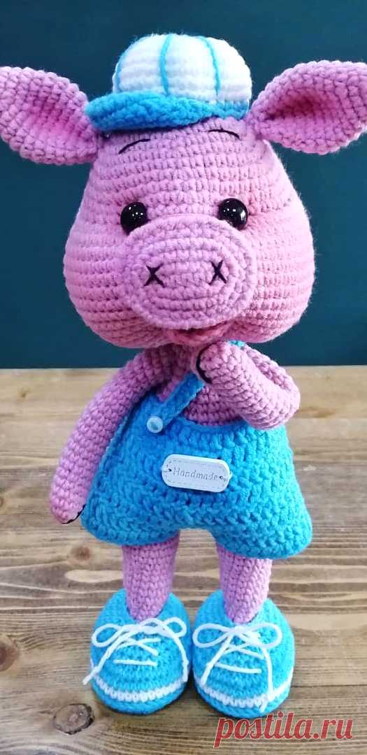 PDF Хрюша крючком. FREE crochet pattern; Аmigurumi animal patterns. Амигуруми схемы и описания на русском. Вязаные игрушки и поделки своими руками #amimore - свинка, поросёнок, свинья, поросенок.
