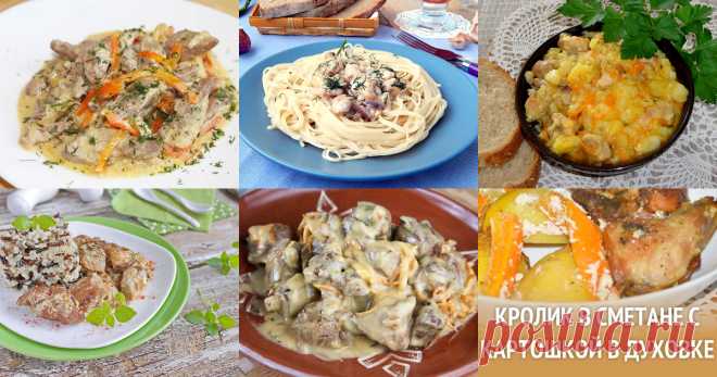 Кролик в сметане - 15 рецептов приготовления пошагово - 1000.menu Кролик в сметане - быстрые и простые рецепты для дома на любой вкус: отзывы, время готовки, калории, супер-поиск, личная КК