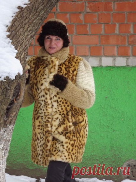 Комбинированная шубка