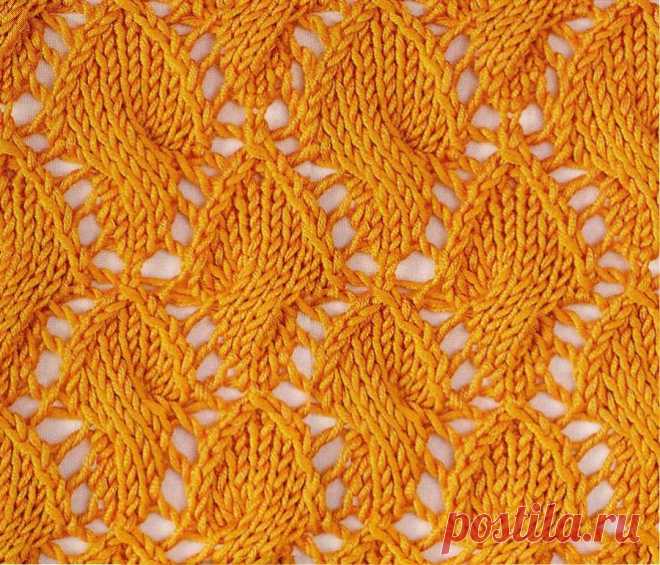 www.SHPULYA.com - Ажурный узор спицами 44