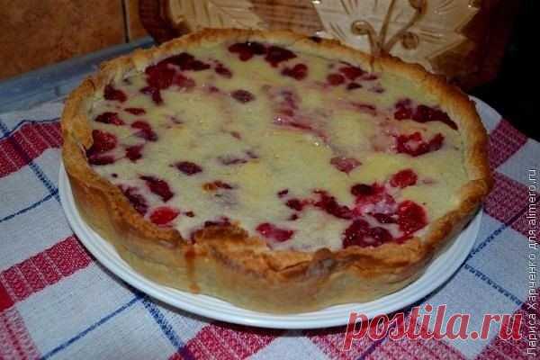 Цветаевский пирог с малиновой начинкой