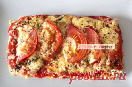 Белковая куриная пицца в мультипекаре Редмонд