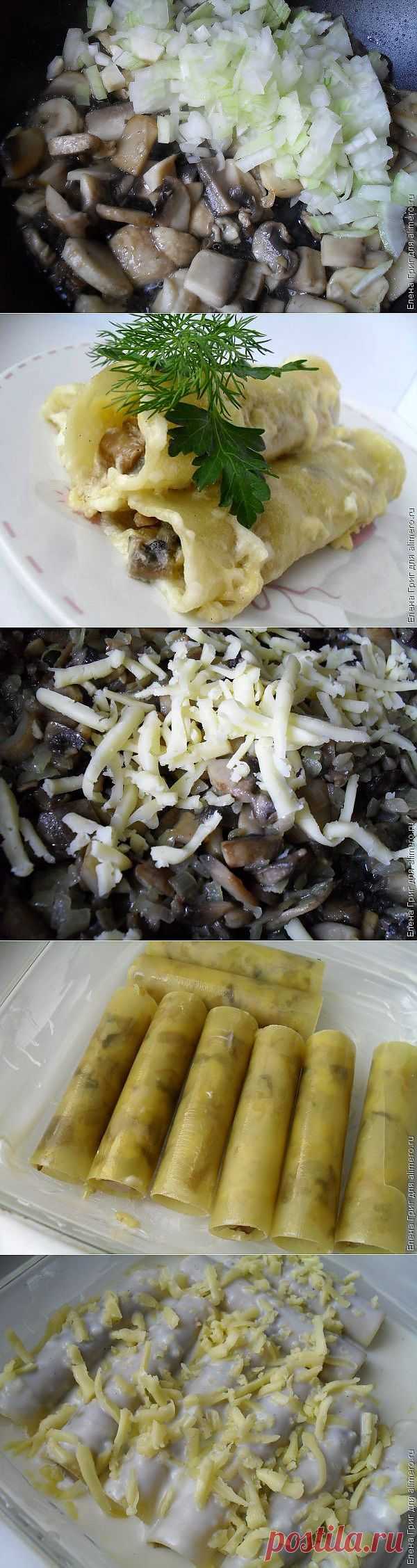 Фаршированные каннелони / Рецепты с фото