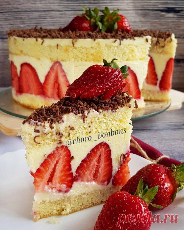 Рецепт торта «Фрезье» с кремом «Муслин» | HomeBaked