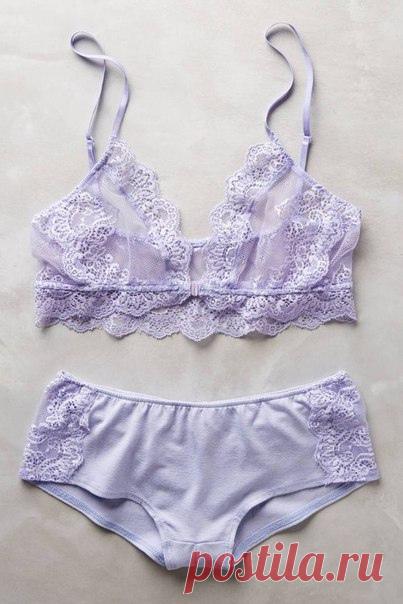 Выкройка комплекта нижнего белья  размерная сетка в описании