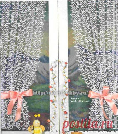 АЖУРНЫЕ ЗАНАВЕСКИ КРЮЧКОМ..