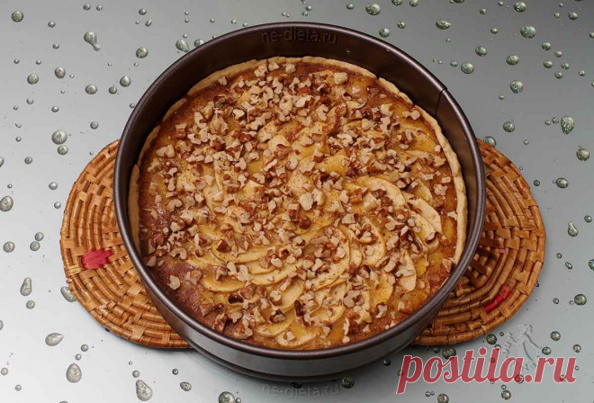 Пирог с яблоками и медовой заливкой - рецепт с пошаговыми фото | ne-dieta