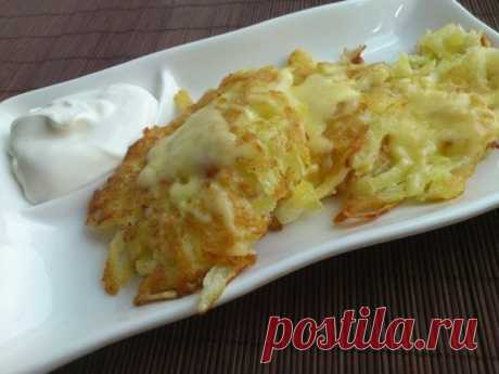 Картофельные драники с сыром