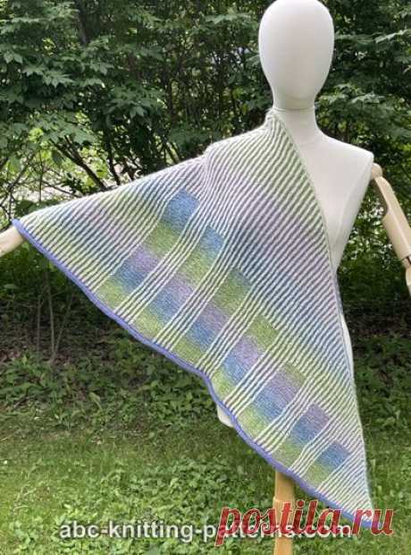 Cityscape Brioche Shawl Free Shawl Knitting Pattern