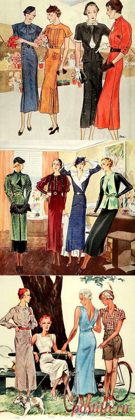 Иллюстрации из американского журнала «McCall&amp;#8217;s». Первая половина 1930-х годов | Изюминки