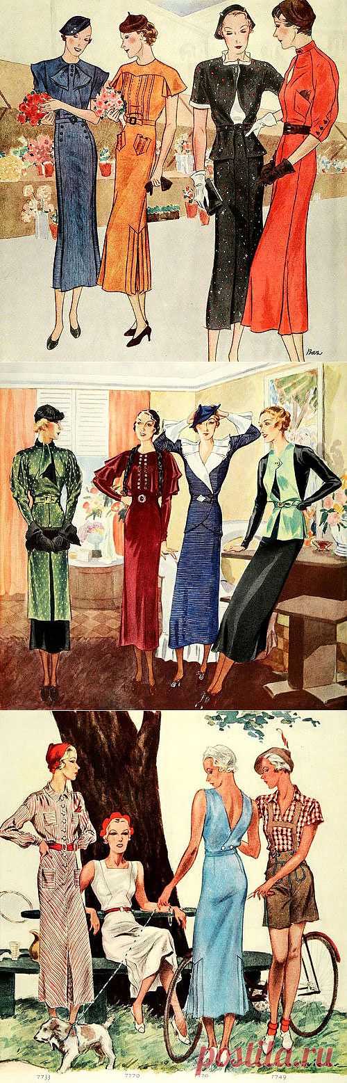 Иллюстрации из американского журнала «McCall&#8217;s». Первая половина 1930-х годов | Изюминки