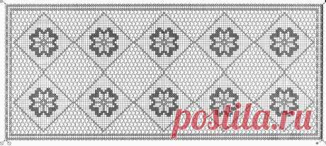 Филейные салфетки крючком - схемы (28 вариантов)