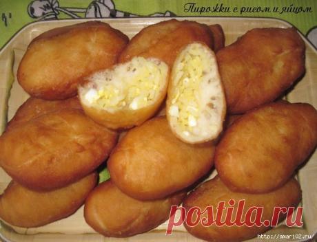 Пирожки с рисом и яйцом